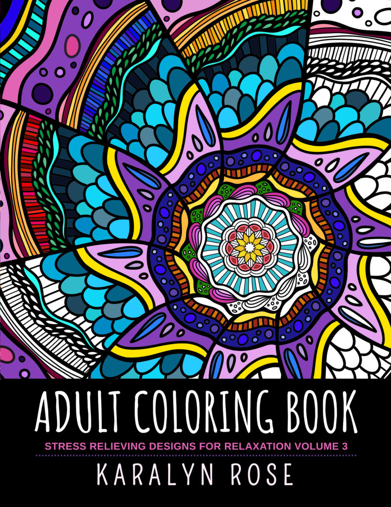 Adult Coloring Book: Stress Relieving Designs for Relaxation Volume 3